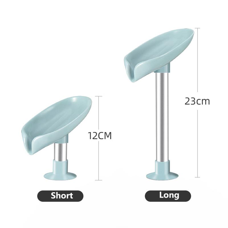 Leaf Shape Drain Soap Box Soap Holder Box Bathroom Shower Soap Holder Sponge Storage Plate Tray Bathroom Supplies Soap Shelf