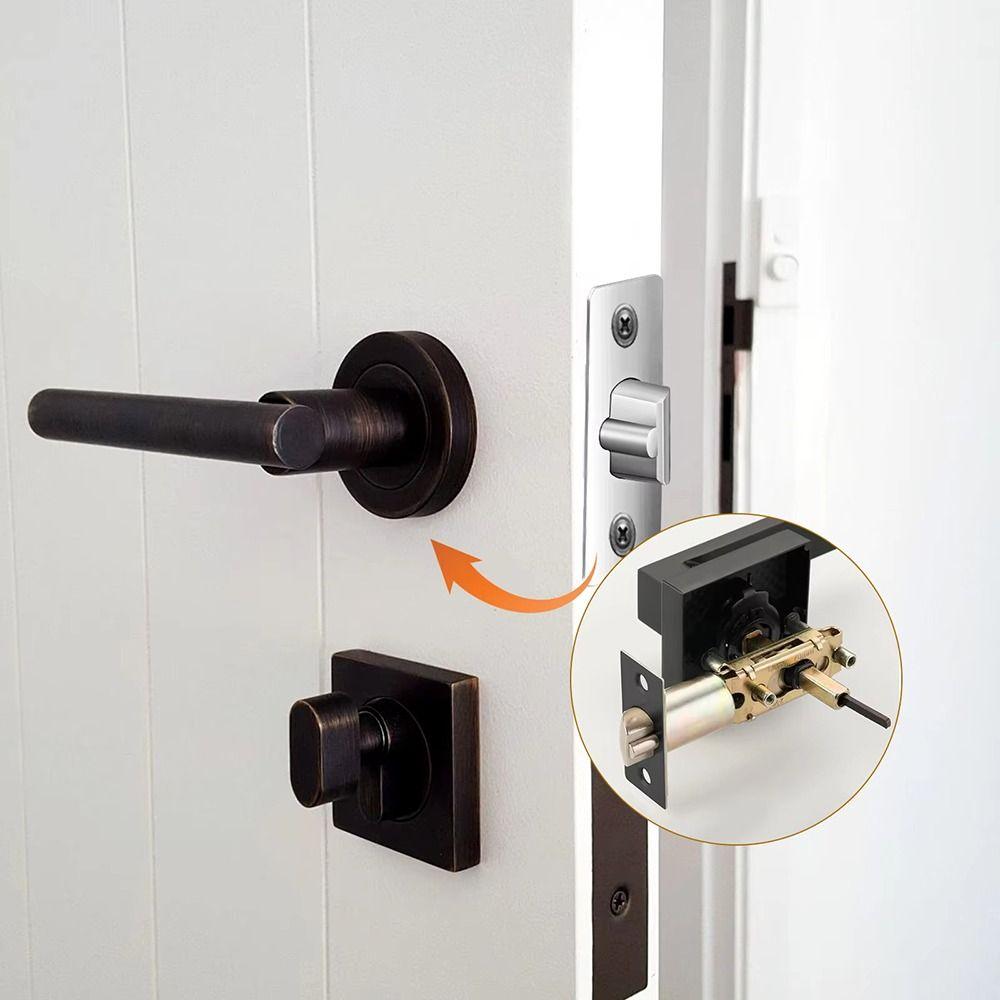 1Pcs Privacy Door Lock Latch Stainless Steel Internal Bolt Catch Durable Lock Tongue Core Hardware
