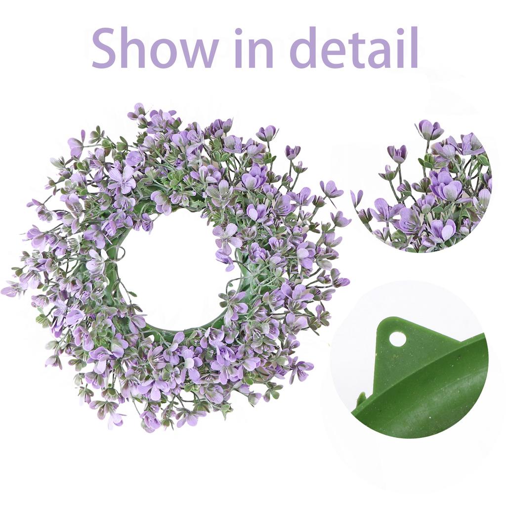 Nordic Style Simple Door Decoration Wreath Eucalyptus Fake Flower Simulation Wreath Holiday Party Special Decoration