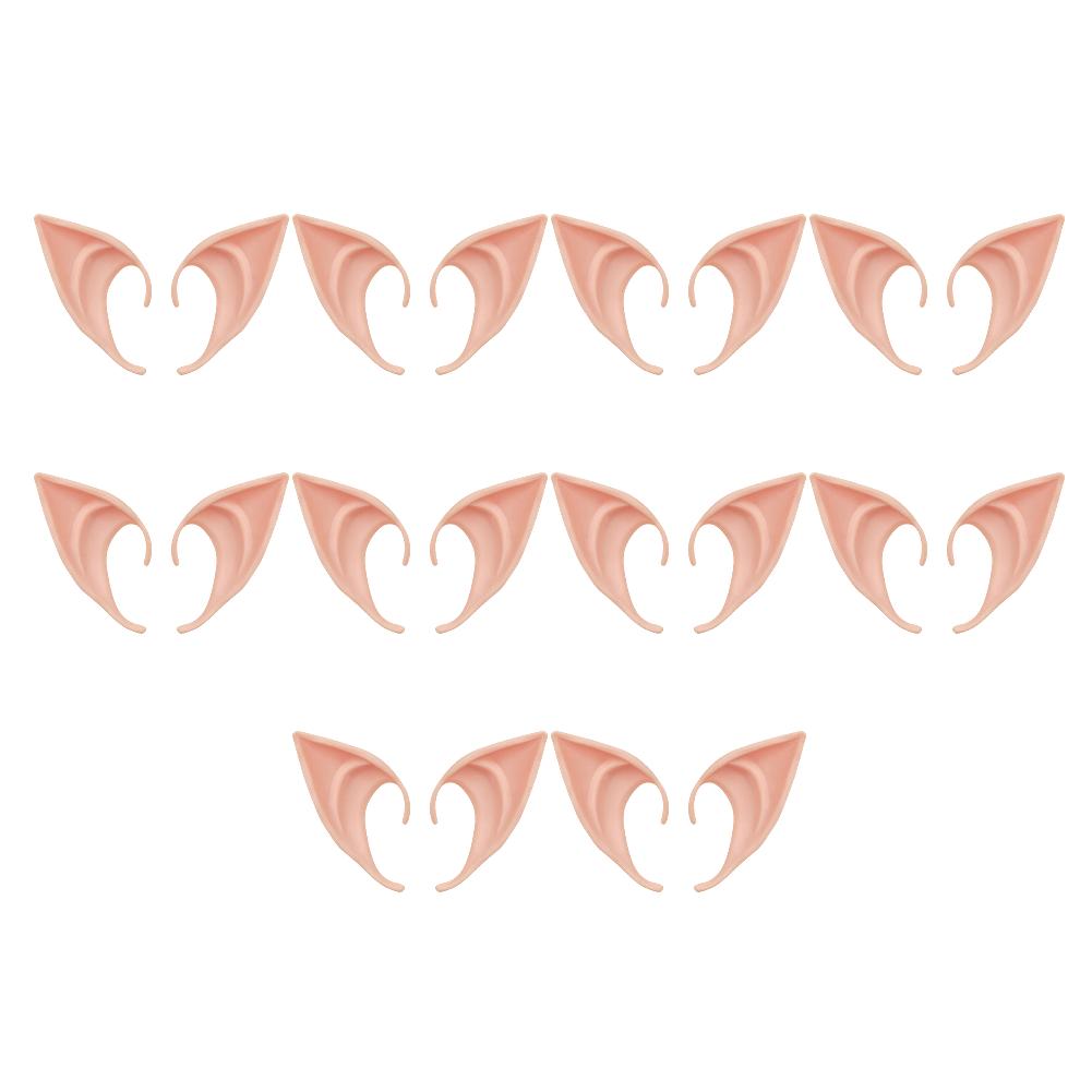 10/20Pcs Latex Elf Ears High Simulation Harmless False Ears Props Fairy Angel Dress Up Cosplay Hook Halloween Christmas Decor