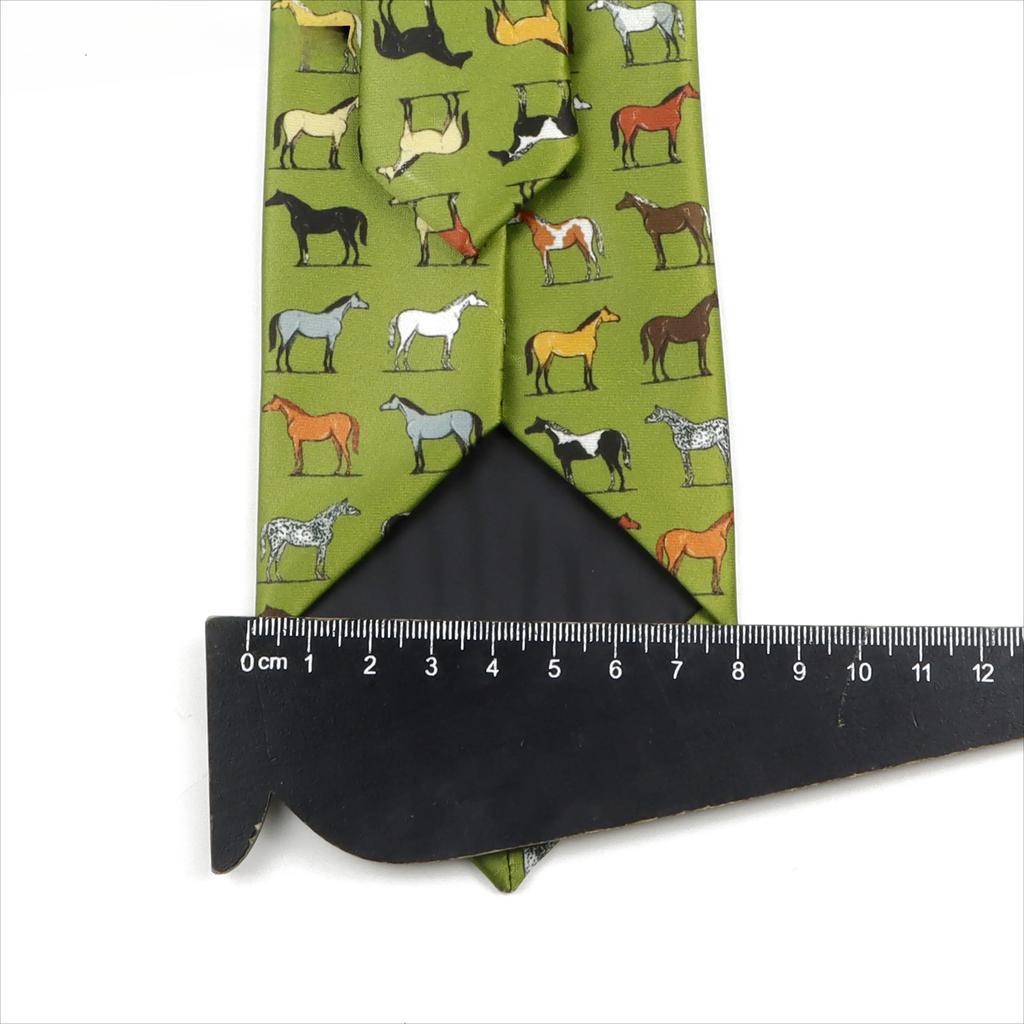 Krawaty Męskie Vintage Imitacja Jedwabiu Graffiti Krawat Panda Koń Malarstwo Krawat Dla Mężczyzn Ślub Biznes Miękki Nadruk Krawat Weddi