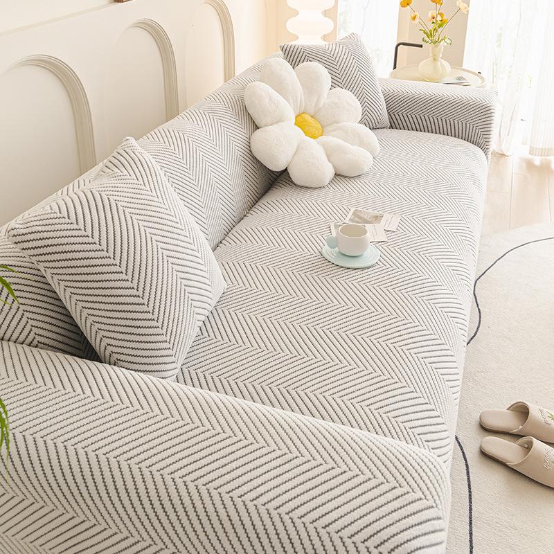 Thick Jacquard Sofa Cover Adjustable Elastic Sofa Covers Elastic Sofa Seat Cover for Living Room Non-slip Slipcovers Couch Cover