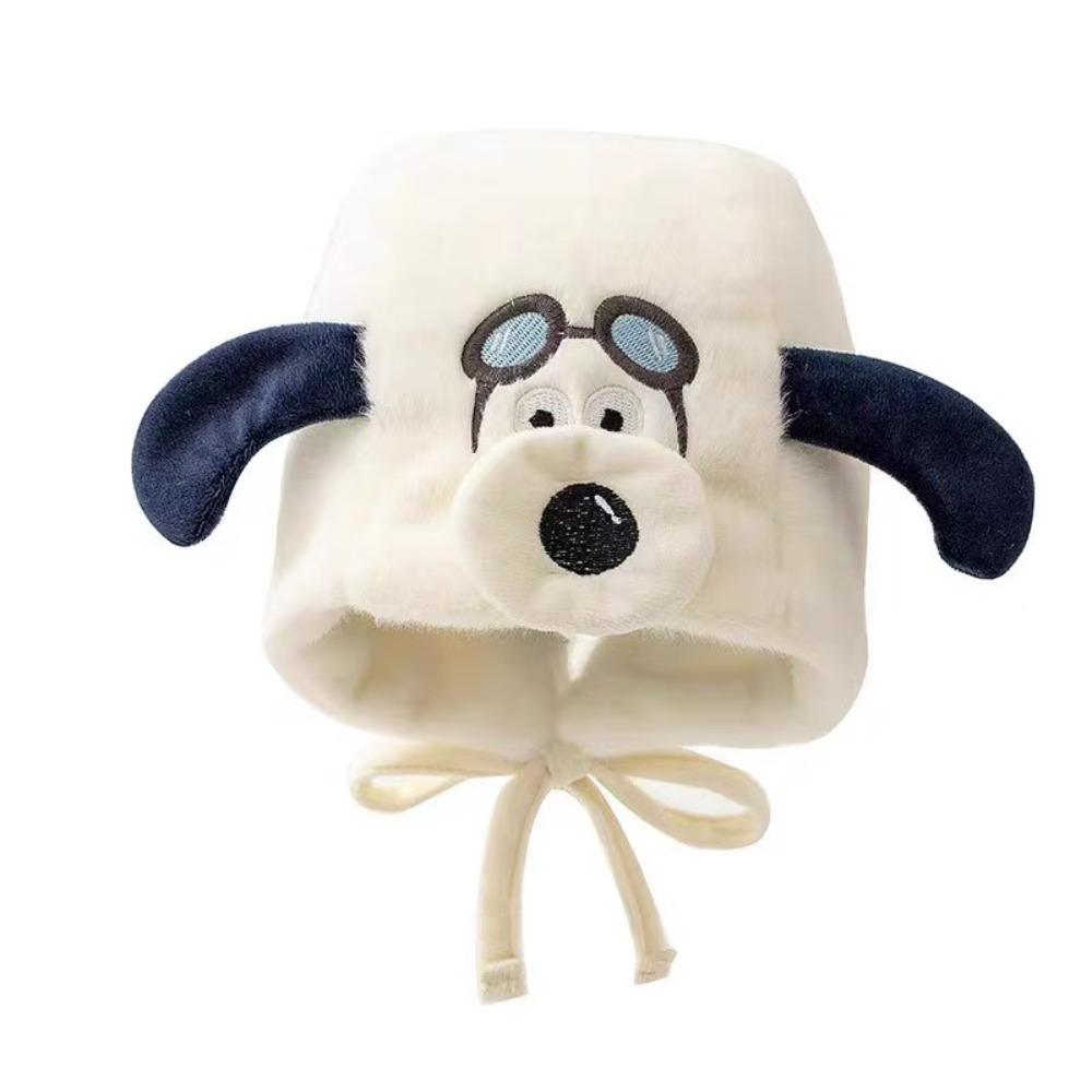 

Plush Bonnet Caps Winter Warm Beanie New Ear Protection Cap Autumn Winter белый