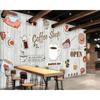 Coffee Wallpaper Abstract Coffee Shop Mural Bedroom Living Room Background Wallpaper