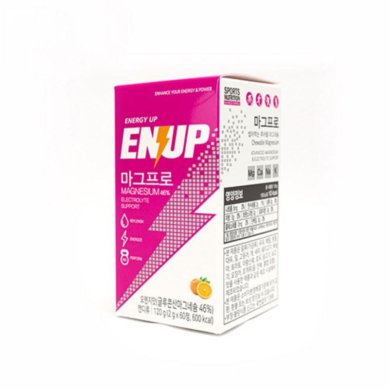 Enup Muscle Cramp Prevention Energy Generation Chewable Sports Magnesium Mag Pro, 60 Tablets, 1 Unit