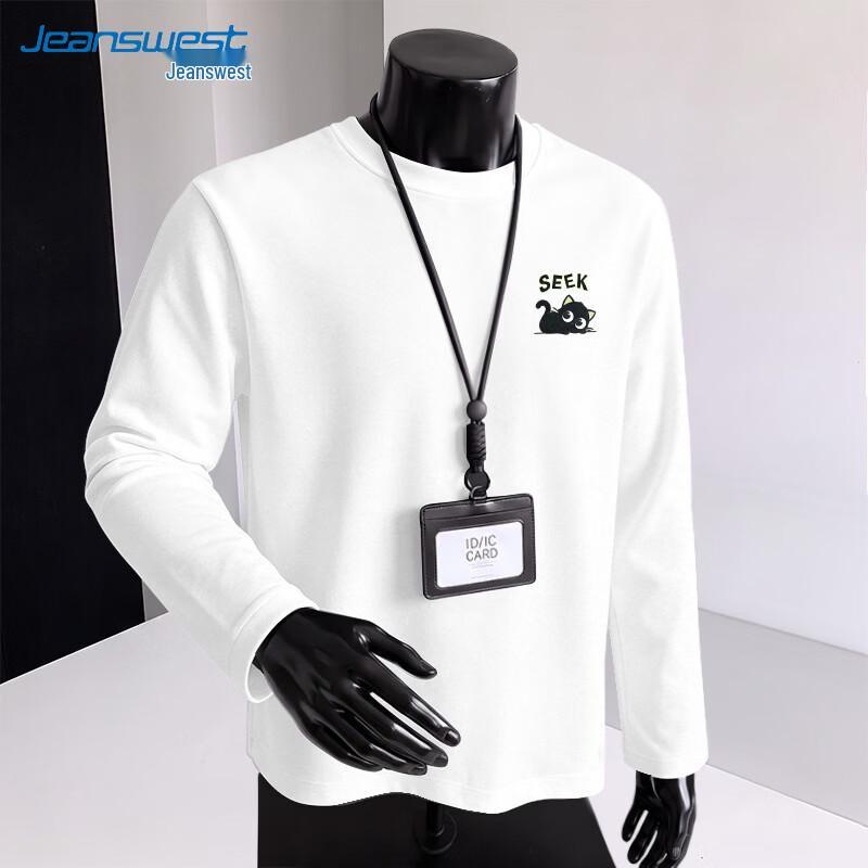 Jeanswest Men's Thermal Long-Sleeve Graphic Tee