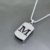 Simple Titanium Steel 26-Letter Necklace for Men and Women - Trendy Minimalist Design