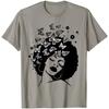 Queen of African American Strong Black Natural Afro T-Shirt Graphic T Shirts Casual Cotton Daily Four Seasons Tees Tshirt