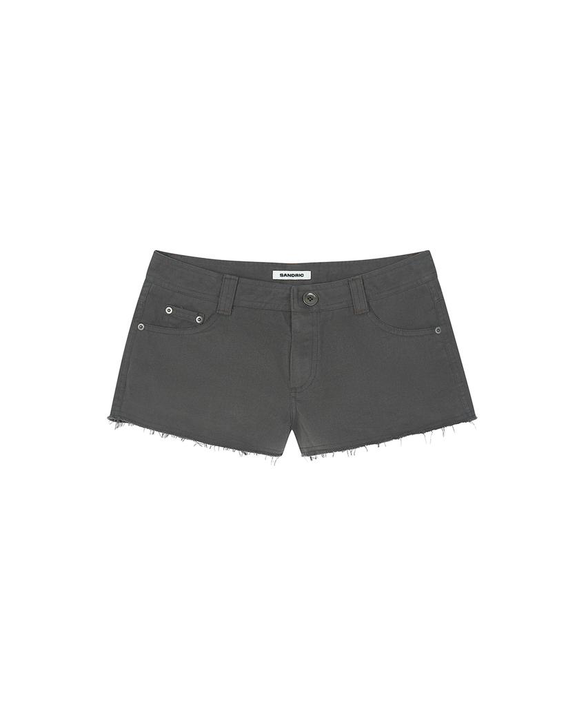 SANDRIC Distressed Short Pants_Charcoal