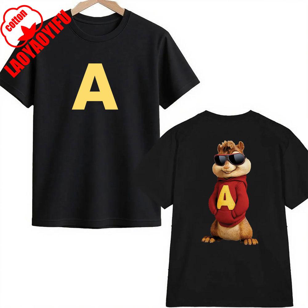 Alvin and The Chipmunks: The Squeakquel's Tshirt Men Women Manfashion 2-sided Print Shirt Is Available for Best Friend Tee Tops