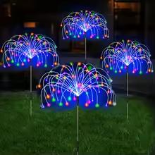 

LED Solar Firework Lamp Outdoor Garden Decor Pathway Fairy Lights Waterproof Christmas Yard Balcony Patio Lawn Solar Light разноцветный