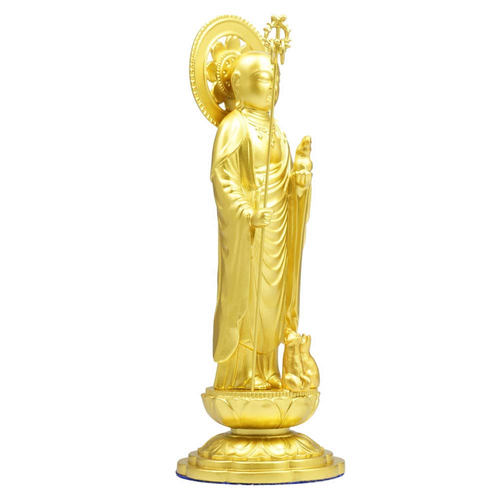 Pet Jizo Kodama Golden Alloy Memorial 16.0cm [Pet Buddha] [Buddha Statue]