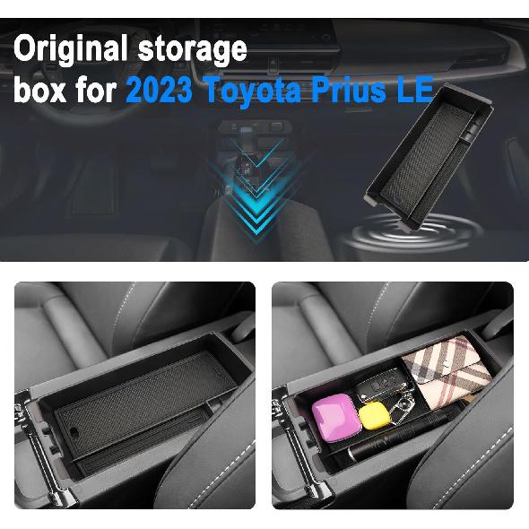 SHAOHAO for 2025 2026 Toyota Prius Console Organizer Tray for 2023 2024 2025 2026 Toyota Prius LE, XLE, Limited, Nightshade Accessories Console Tray