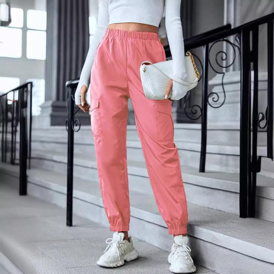 New Women's Pants Multi-Color Casual Workwear Pants Multi-Pocket Girls' Trousers