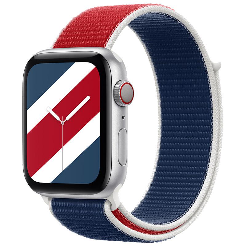 Nylon Sports Loop Strap for Apple Watch SE 6 7  3 4 5 WatchBand iWatch 42mm 38mm 41mm 45mm  Smartwatch International Bracelet