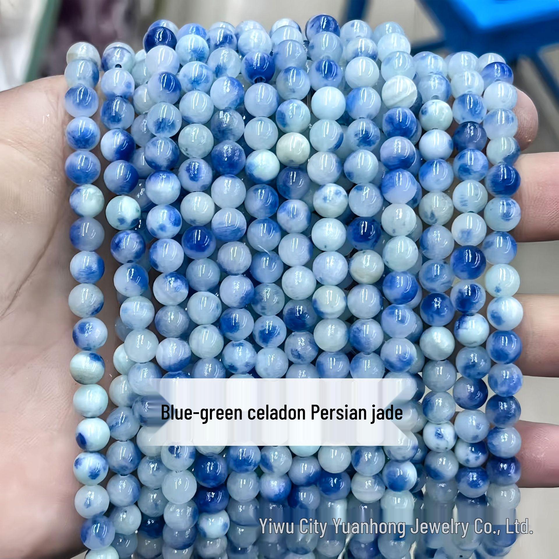 

Synthetic Colored Persian Jade Round Beads for Handmade DIY Jewelry Accessories 6mm strand/approx. 60 beads