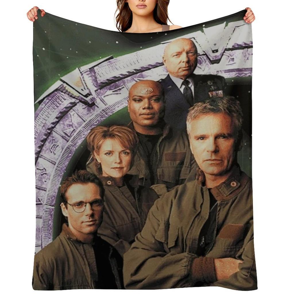 Stargate SG1 Throw Blanket Luxury Luxury Throw Multi-Purpose Shaggy Blankets