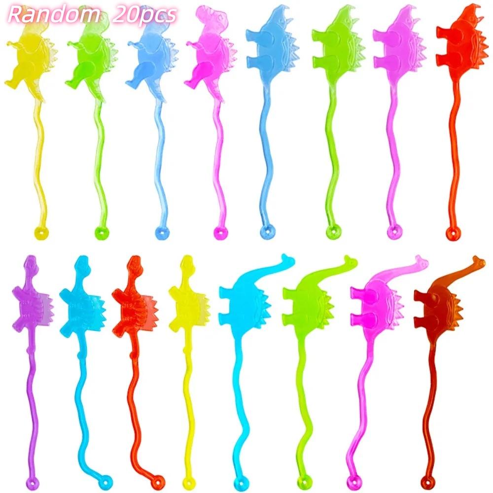 TPR Elastisch Plakkerig Dinosaurus Spel Kinder Verjaardagsfeest Cadeau Kleuterschool School Feest Cadeauzak Carnaval Cadeaus