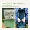 2Pcs Green Mounted Wall Plastic Flower Pots Vertical Plant Boxes for Porch Railing Garden Home Decoration