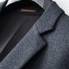 Dibinzhe Men's Plus Size Blue Business Suit Jacket