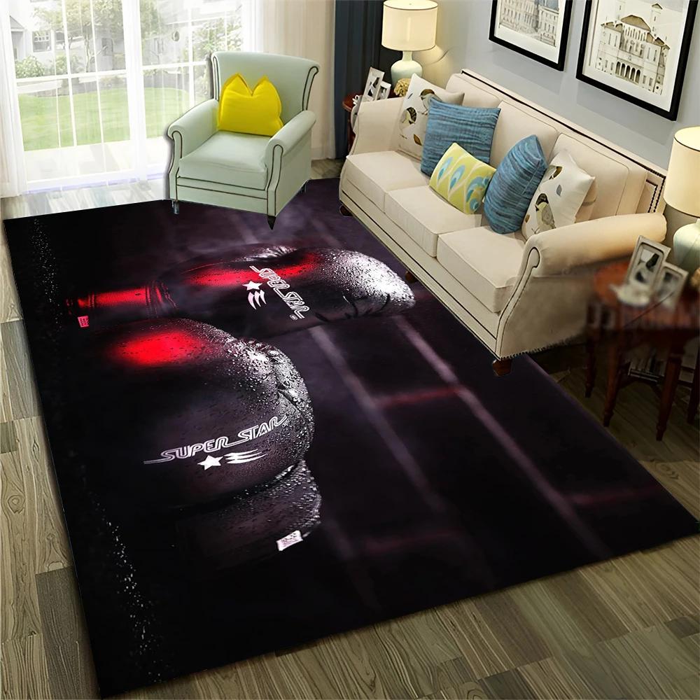 HD Boxer Fight HD Boxing Gloves 3D Carpet Rug for Home Living Room Bedroom Sofa Doormat Decor,Child Area Rug Non-slip Floor Mat