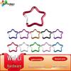 Colorful Aluminum Pentagon Carabiner Hook for Bags, Jewelry & Clothing Accessories with Star Quick-Release Buckle