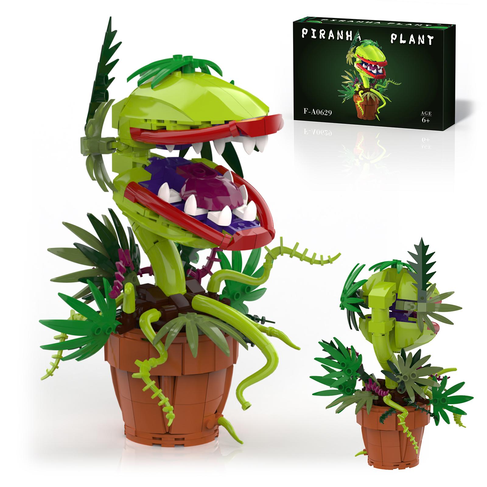 

Little Shop of Horrors Audrey 2 Piranha Plant Building Blocks Compatible with Lego Sets for Boys 8-14, Adults, Fans, 327 Pcs