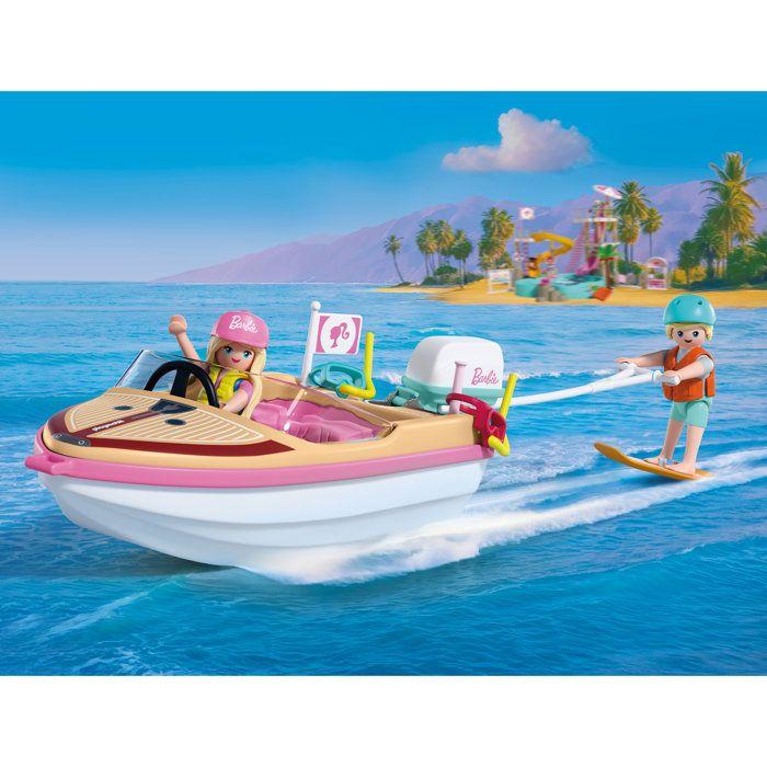 Playmobil 72122 Barbie Boat & Wakeboard, 21 Pieces, From 4 Years