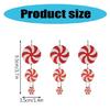30Pcs Christmas Candy Hanging Embellishments Sweet Candy Pendant Stylish Christmas Tree Adornment
