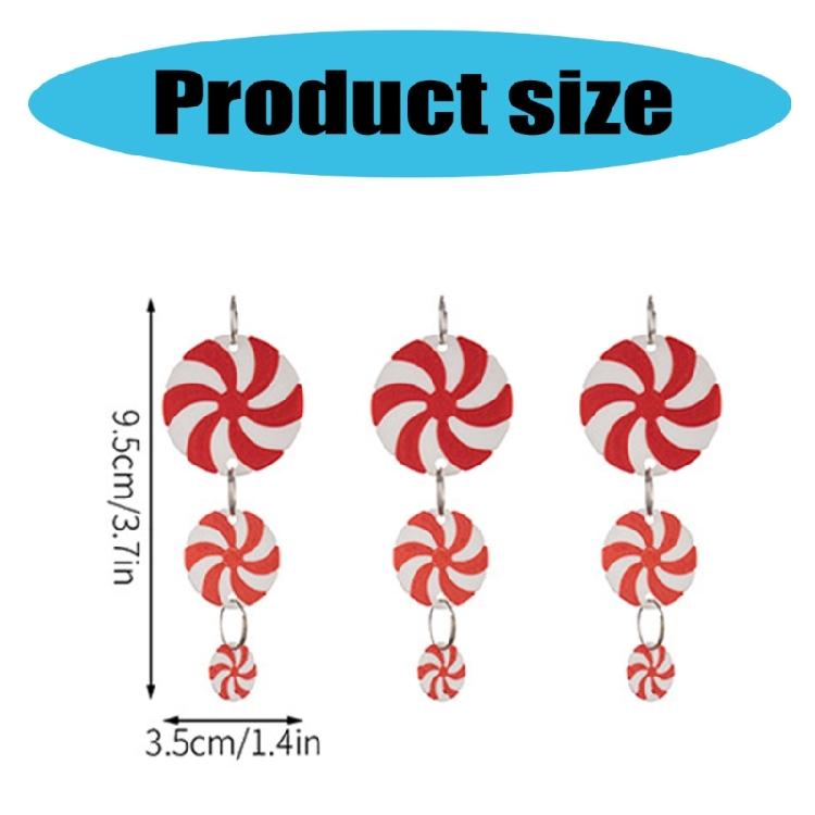 30Pcs Christmas Candy Hanging Embellishments Sweet Candy Pendant Stylish Christmas Tree Adornment