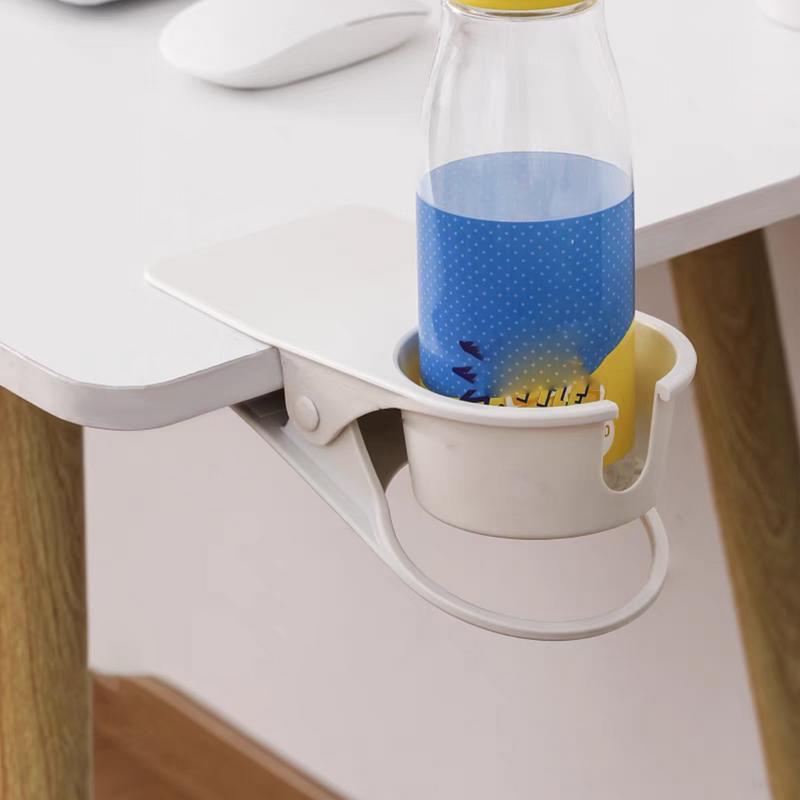 Anti-spill Cup Holder Clamp Creative Table Side Water Cup Holder For Workplace Home Desk Computer Desk Side Cup Holder