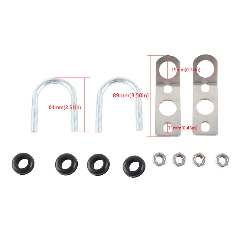 For Honda Acura Traction Bar Lower Radiator Brackets For Civic CRX Integra Stainless Steel