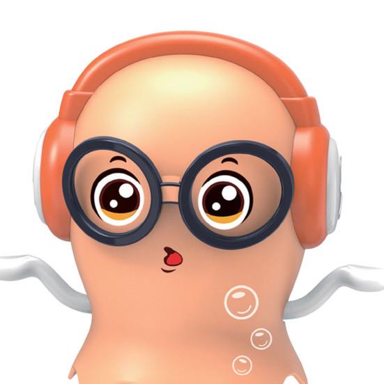 Elektrisches Tanzendes Oktopus-Spielzeug Elektrischer Krabbelnder Oktopus mit LED-Lichtern & Musik Automatisches Drehendes Haustierspielzeug für Katzen Kinder