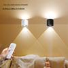 Rechargeable Wireless Bedroom Wall Lamp & Bedside Reading Light with Remote Control, No Drilling Needed.