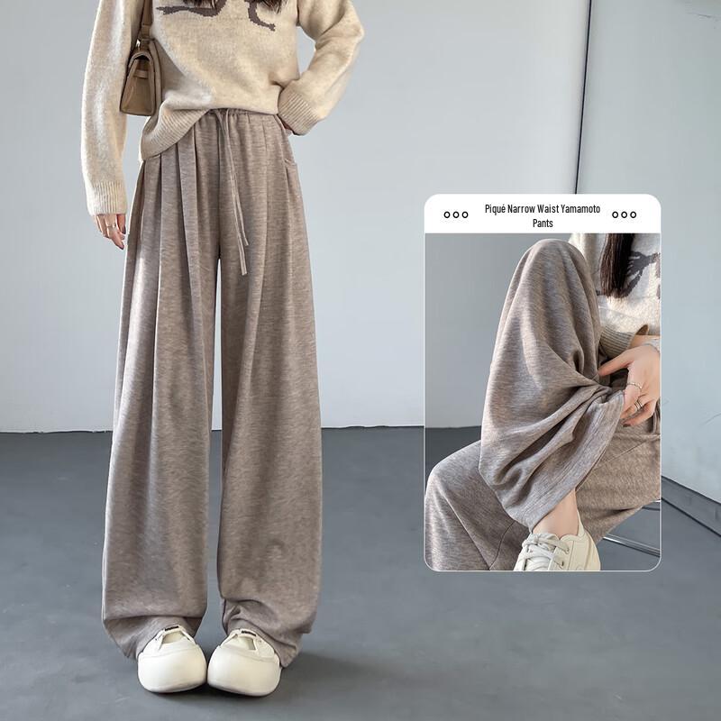 

Handu Yishe Women s High-Waisted Draping Wide-Leg Casual Pants 2XL