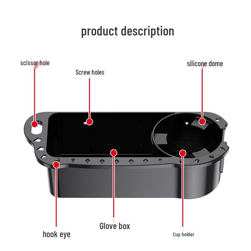 

Cross-border Yacht Cup Holder & Fishing Gear Storage Box - Marine Drink Holder & Boat Storage Rack White 289x114x80mm