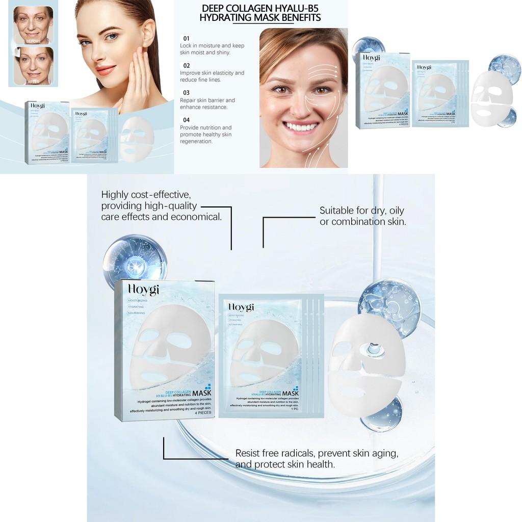 Hoygi Collagen B5 Hydrating Face Mask For Gentle Moisturizing And Pore Cleansing