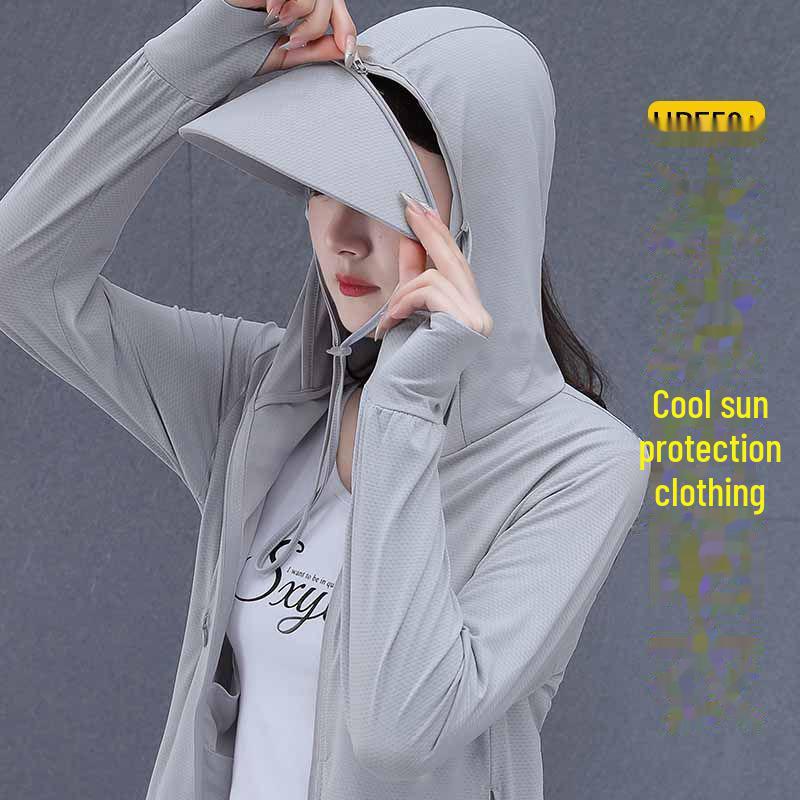 

Унисекс UPF50+ Куртка Ice Silk Sun Protection - Защита от УФ-излучения, Легкая, Воздухопроницаемая, Идеально подходит для рыбалки и активного отдыха 4XL (155-175 jin)