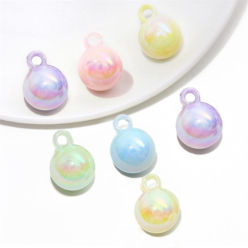 Acrylperlen Bunte Hängeperlen für DIY-Schmuck 5/10 Stück