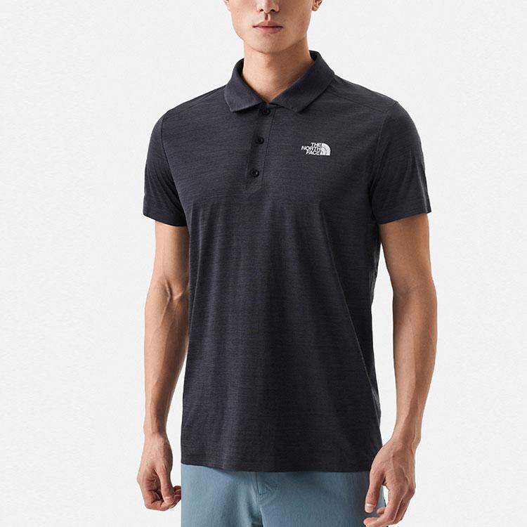 THE NORTH FACE Polo Shirts Men's Gray Moderate Straight Fit NF0A81RI-KS7