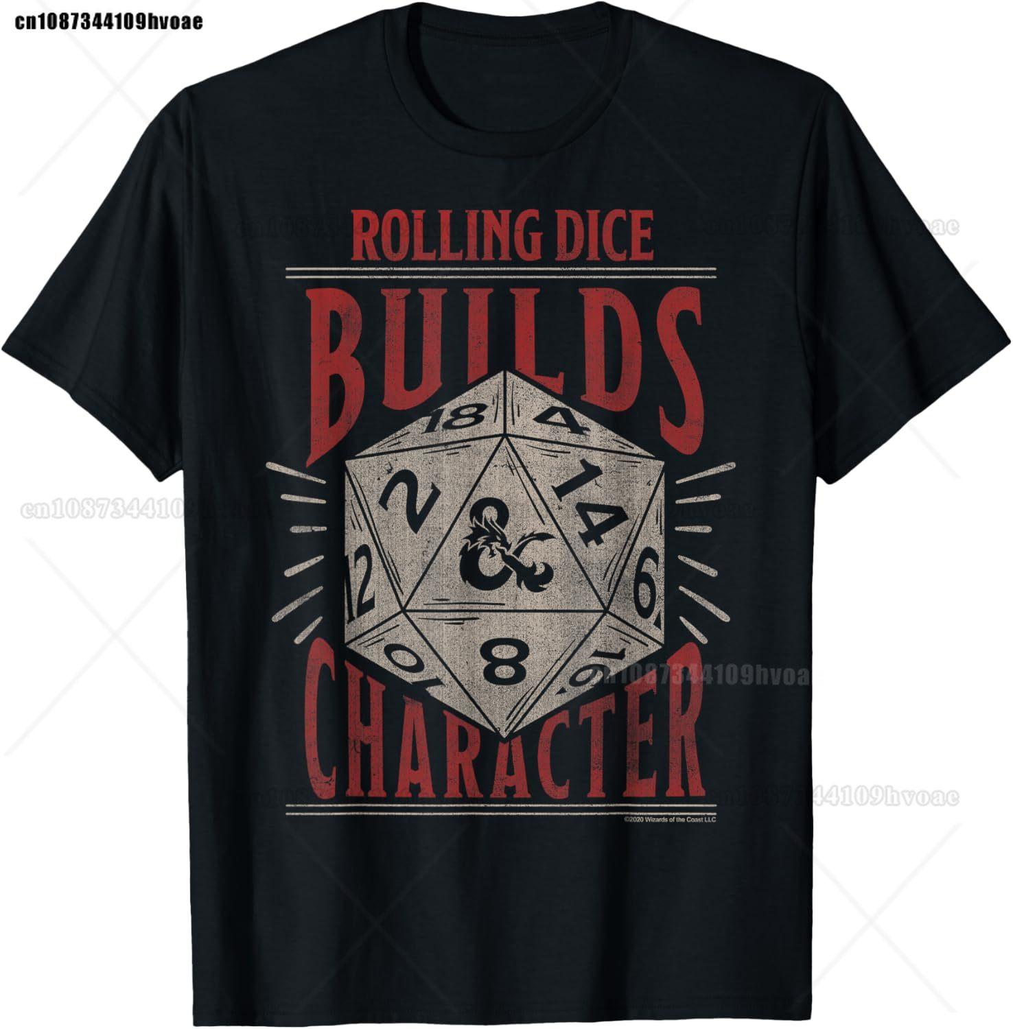 

Retro Dungeon Tarot Card Cat Dice D20 TShirt for Concentration Funny Gamer Dice Dragon T Shirts Summer Streetwear Gifts Men 2XL