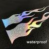 TOMALL 4 Pieces 15cm Flame Reflective Sticker Car Vinyl Racing