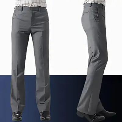 Men's Spring and Summer Slim Fit Bell Bottom Pants Vintage Bell-bottoms Flare Formal Dress Trousers Casual Wide Leg Bottoms