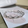 Silver Bracelet with Cubic Zirconia, Product Weight 7.93 G (2182801)