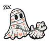 Cartoon Lapel Pins Halloween Ghost Enamel Brooch, Spooky Metal Pin, Pin Sweater Cardigan Coat Suit Scarf Decor, Men Women Clothing Accessories Costume