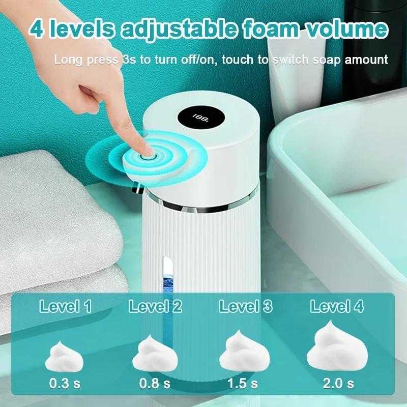 420ML Large Capacity Automatic Smart Senor Soap Dispenser Wall-Mounted Electric Foam/Liquid Model Hand Dish Washing Pump Machine