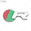 3D Metal R Logo Přední mřížka Znak zadního kufru Samolepka Samolepka pro Jag/uar X-TYPE F-TYPE XE XF XJ XJR XFR Stylingové doplňky do auta