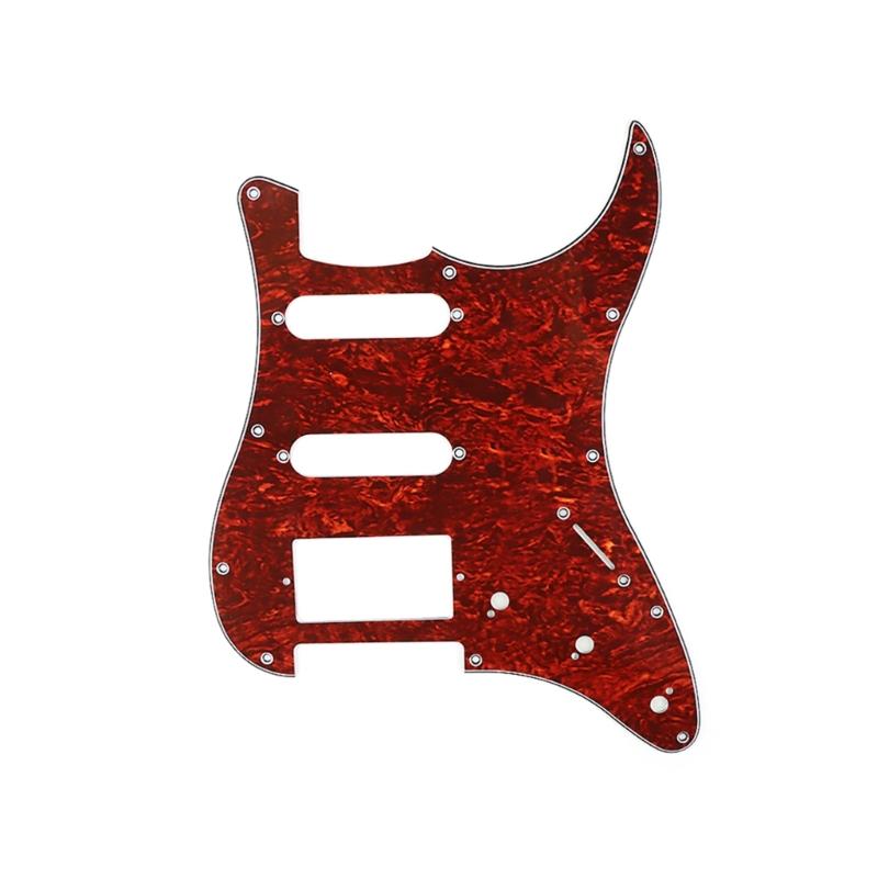 Multicolor 11Hole SSH Guitar Pickguard Scratch Plate For ST SQ Electric Guitars 3-Ply SSH Guitar Pickguard Guitar Parts