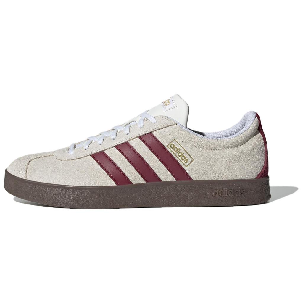 Adidas VL Court 2.0 Off White Shadow Red Unisex Sneakers Cream Cloud-White JR8310