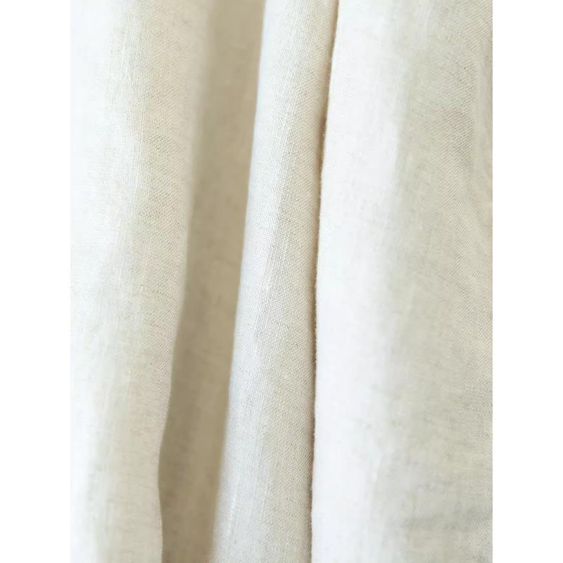 A Stand up Collar Long Shirt Dress